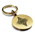 thumbnail image 1 of Stainless Steel Diamond Card Suit Round Medallion Keychain Circle Ring, 1 of 2