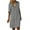 Gray, variant on Womens Oversized Button Down Shirt Dresses Solid Cotton Linen Shirts Fashion Casual Spring Summer Short Sleeve Dress White