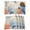 Orange, variant on Orange Navy Blue Coral Placemats Set of 4 Summer Beach Coastal Retro Place Mats Indoor Wipeable Table Mats Washable Cloth Dining Table Placemats for Kitchen Holiday Party Home Decor 13x19 Inch