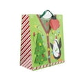 thumbnail image 3 of Christmas Large Holiday Gift Bags with Foil Hot Stamps or Glitter (Pack of 12), 3 of 5