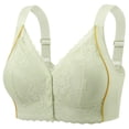 thumbnail image 1 of Front Closure Lace Underwire Support Bra for Everyday Comfort with Adjustable Straps and Versatile Wear, 1 of 2