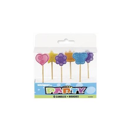 Unique Industries 34064 6 Count Party Girl Pick Candles Pack of 12