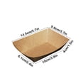 thumbnail image 3 of DPTALR Disposable Kraft Paper Box Food Grade Open Box Greaseproof Paper Box Chicken Rice Fries Storage Box, 3 of 8