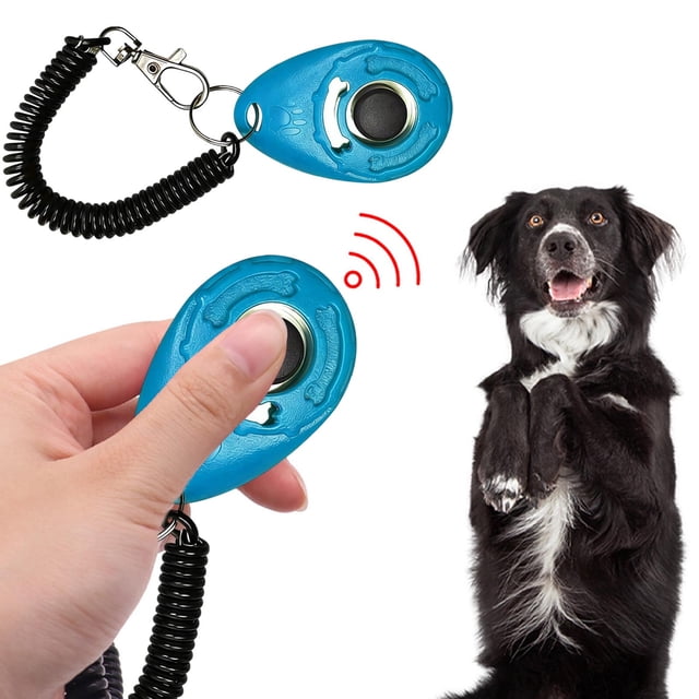 Cagogo Dog Training Clicker, Teardrop-Shaped Pet Clicker for Obedience Commands, Positive Reinforcement Dog Clicker for Puppy Training and Behavior Modification, Professional Dog Clicker Trainer