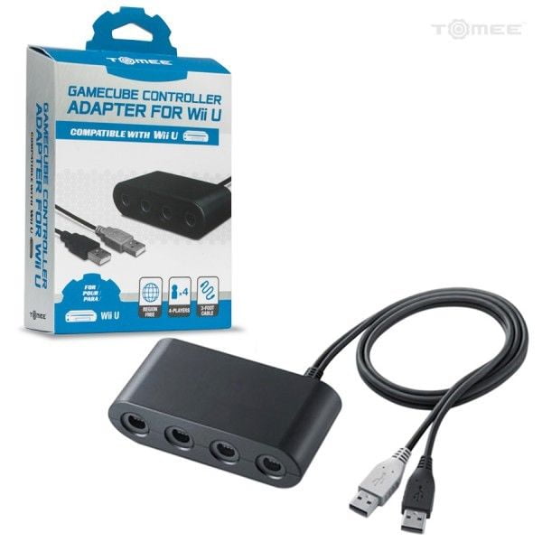 Wii U 4 Ports Gamecube Controller Adapter Tomee Walmart Com Walmart Com