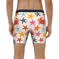thumbnail image 2 of Men's Boxer Briefs, Crabs And Seastars Soft and Breathable Mens Underwear Boxer Briefs With Widen Waist, 2 of 5