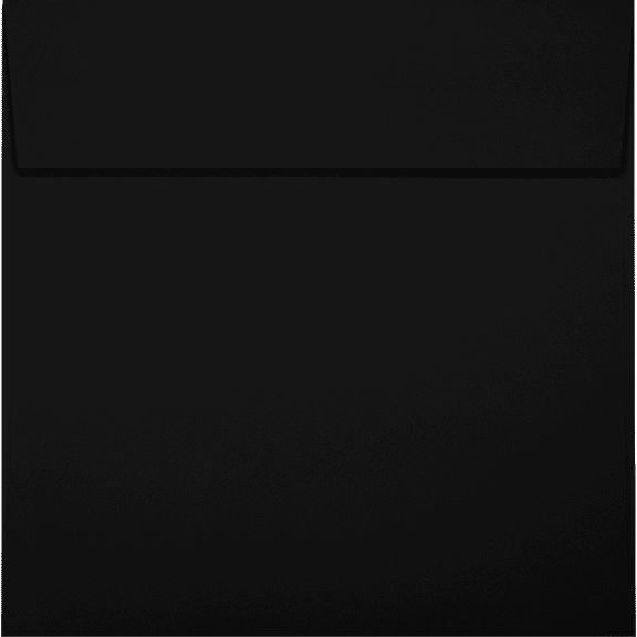 LUXPaper 8 x 8 Square Envelopes, Midnight Black, 50/Pack