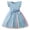 Blue, variant on Girls Ruffle Sleeve Princess Dress Gradient Tulle Dress Satin Bow Waist Dress Birthday Party Pageant Dress Flowy A Line Silhouette Dress For Girls Blue 2Y