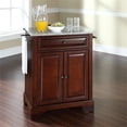 thumbnail image 2 of Pemberly Row Wood Portable Kitchen Island in Mahogany / Gray, 2 of 7