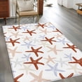 thumbnail image 2 of Ocean Red Starfish Area Rugs 2.7'x5', Washable Small Throw Rugs for Kitchen Bedroom, Summer Coastal Beach Indoor Outdoor Rug Non-Slip Low Pile Carpet Runner Reversible Floor Mats, 2 of 8