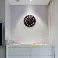 thumbnail image 5 of Yayeee Wall Clock Battery Operated 9.5" Silent Quartz Non-Ticking for Living Room Decor, Black Neon Lightning, 5 of 8