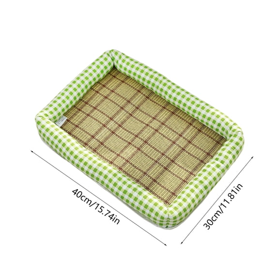 Hogarize Pet Ice Cooling Mat Floor Pad for Summer Dog Cat Bed Nest Style Breathable Square Pet Mat Indoor Outdoor Use Cool Relief Soft Mattress for Hot Weather