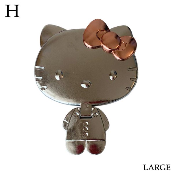 Espejo mini para niña con forma de gato, bonito espejo portátil con asa, espejo de mano plegable de red, espejo de princesa famosa.