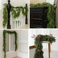 thumbnail image 1 of Guirnalda Navidea De Agujas De Pino, Ciprs Y Bayas Rojas, Hecha Con Materiales Naturales De Hoja Perenne, 60 Cm De Largo, Ideal Para Decoracin Festiva En Interiores Y Exteriores, Paquete, Ukhbmc, 1 of 9