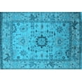thumbnail image 1 of Ahgly Company Indoor Rectangle Oriental Light Blue Industrial Area Rugs, 2' x 3', 1 of 4