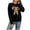 Black, variant on Christmas Sweaters Women Cane Bowknot Sequined Sweater Autumn And Winter Round Neck Long Sleeve Knitted Cardigan Relaxed Fit Lightweight Sweaters for Women Red M
