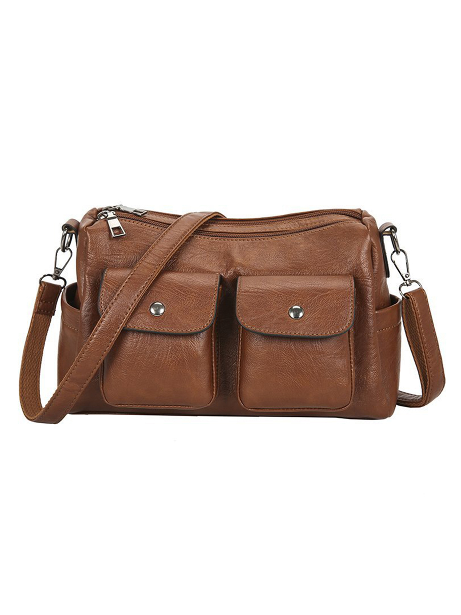 Voguele Ladies Tote Bag Crossbody Handbag Top Handle PU Leather