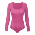 thumbnail image 3 of Vividxx Womens Crew Neck Long Sleeve Bodysuit Comfortable Against The Skin Tops Sexy Body Suits Women Clothing Fall Fashion Outfits, 3 of 4
