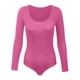 thumbnail image 2 of Gibobby pantalones de yoga Body de manga larga con cuello redondo para mujer Cómodo la Tops Trajes de cuerpo sexy Ropa de mujer(Rosa， M), 2 of 4