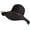Black, variant on CoCopeaunts Wide Brim Bucket Hat for Women Summer Beach UV Protection Sun Cap Outdoor Traveling Charming Large Fisherman Hat