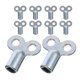 thumbnail image 1 of NUOLUX 10Ud Llave Cuadrada Para De Purga De Radiador Metal Plata Resistente, 1 of 8