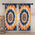thumbnail image 5 of Blackout Kids Curtains,Orange Blue Tie Dye Mandala Pattern Childrens Insulated Curtains Set Of 2,Bedroom Essentials,Toddler Room Decor 52"x63", 5 of 5
