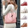 thumbnail image 3 of Stylago 3pcs Leather Handbag and Purses Set for Women Crossbody Bags with Chain Zipper Shoulder Wallet for Ladies Travel Gift Red, 3 of 5
