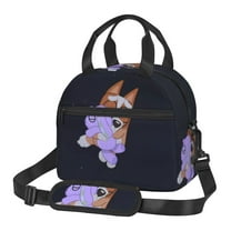 Lsque Bluey Pattern Lunch Bag ,Insulated Lunch Box, Small Leakproof Cooler Food Lunch Containers Reusable High Capacity Lunch Tote Bags