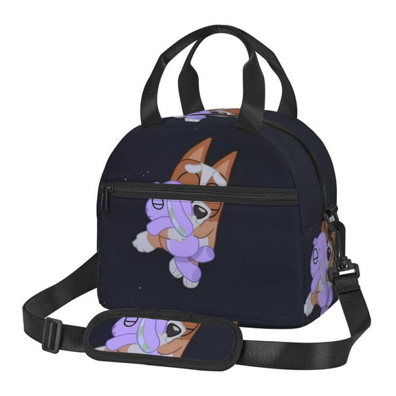 Lsque Bluey Pattern Lunch Bag ,Insulated Lunch Box, Small Leakproof Cooler Food Lunch Containers Reusable High Capacity Lunch Tote Bags