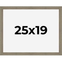 25x19 Frame Gray Barnwood Rustic Solid Wood Picture Frame | 1.5 Inch Moulding Width | Includes UV
