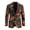 Autumn Maple Leaf Print, variant on Multiple Pockets Men's One-Button Twill Blazer, Sunflower Fall Bounty Polyester One Button Men's Blazer Casual Sport Coats Suit Jacket for Work Wear Business
