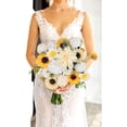 thumbnail image 2 of Juego de flores artificiales, para decoración de boda, ramo de novia, centros de mesa, decoración de flores, decoración del hogar, 2 of 5