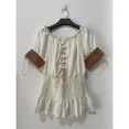 thumbnail image 2 of Atuendo aristocrático Medieval para mujer, blusa Vintage Retro Steampunk, Top de manga victoriana, camisas con hombros descubiertos, ropa femenina, 2 of 4