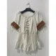 thumbnail image 2 of Atuendo aristocrático Medieval para mujer, blusa Vintage Retro Steampunk, Top de manga victoriana, camisas con hombros descubiertos, ropa femenina, 2 of 4
