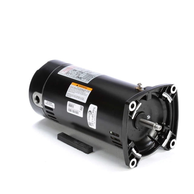 Century Usq1152 1-1/2 Hp 1.1 Factor De Servicio 48Y Marco Condensador Arranque/Condensador Funcionamiento Caja Odp Motor De Piscina Con Brida Cuadrada