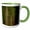 Green/White, variant on 3drose, Usa, Washington, Olympic Np. Western Hemlock Trees in Rainforest., 11oz Two-tone Green Mug
