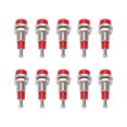 thumbnail image 1 of Banana Jack Socket,J.40006 10pcs/set 2mm Nickel Banana Female Jack Socket Panel Mount Binding Post Streamlined Design, 1 of 14