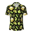 thumbnail image 2 of Daiia Avocado Toast Pattern Men’s Polo Shirts,Solid Deck Shirt,Classic Fit, Breathable Cotton Polo for Casual and Sport Wear-Medium, 2 of 7