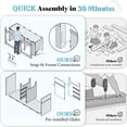 thumbnail image 3 of Merluxy 60″ Bathroom Vanity with Sink Combo, Modern Double Sink Vanity, Solid Wood with 3 Storage Drawers & Adjustable Shelves, Grey, 3 of 8