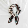 thumbnail image 2 of Fewfanhot Neckerchief Scarf, Satin Silk Linen Pleated Scarf Narrow Head Wrap Scarf for Decoration, Braided Hair Tie Scarves for Women, Handbag Scarfs, 2 of 2