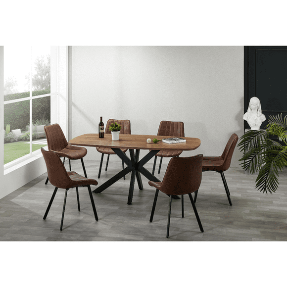 Mesa para Comedor en Melamina, modelo Georgia, Sand & Garden