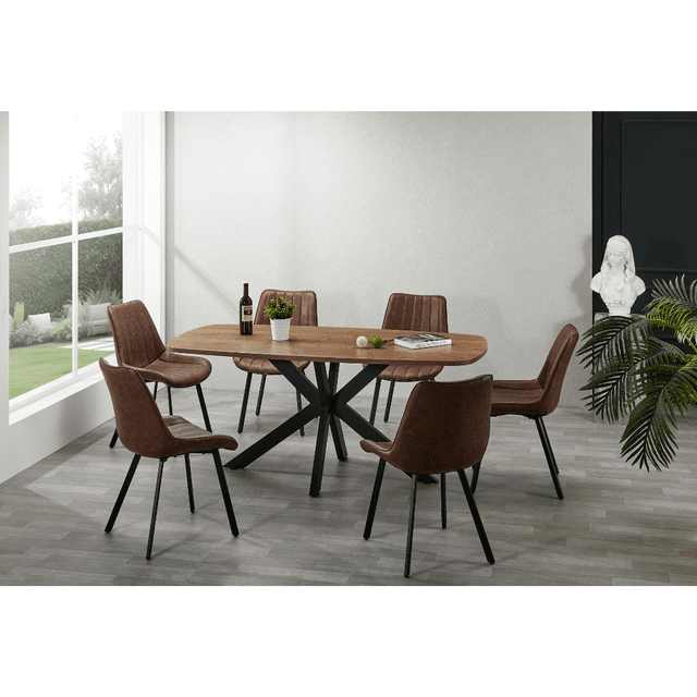 Mesa para Comedor en Melamina, modelo Georgia, Sand & Garden