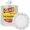 Glad Round Disposable Paper Plates for All Occasions Soak Proof, Cut Proof, Microwaveable Heavy Duty Disposable Plates 10" Diameter, 250 Count Bulk Paper Plates