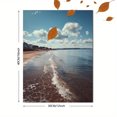 thumbnail image 3 of Coastal Beach Scene Canvas Print, Landscape Wall Art for Living Room Bedroom Office Hallway Cafe Home Decor, 3 of 8