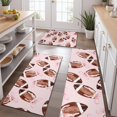 thumbnail image 2 of Pink Footballs with Bows Pattern Kitchen Rugs Sets Of 3,Kitchen Runner Rugs Non Skid Washable,Decorative Kitchen Floor Mats for Kitchen,Sink,Laundry,17"x30"+ 17"x47" + 17"x59", 2 of 6