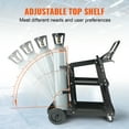 thumbnail image 6 of VEVOR Welding Cart, 3-Tier Welder Cart Heavy Duty with 400 Lbs Weight Capacity, 360° Swivel Wheels, Tank Storage Safety Chains, Rolling MIG Welder Cart for TIG,ARC,MMA,Plasma Cutter Welding Machine, 6 of 9