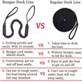 thumbnail image 4 of 1 paquete de líneas de muelle elásticas para barcos, cuerda de anclaje azul, accesorios para barcos, regalos para hombres, cuerda de amarre para atraque de 4-5.5 pies para kayak, barco, pontón, WaveR, 4 of 4