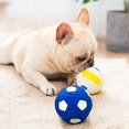 thumbnail image 2 of Dog Toy Ball Soft Squeaky Dog Toy Large Natural Rubber For Dogs 3.74in/9.5cm, 2 of 3