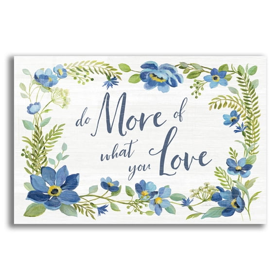 Epic Art 'Botanical Blue III' by Silvia Vassileva, Acrylic Glass Wall Art, 24"x16"