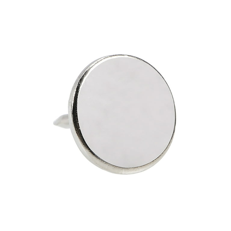 Uxcell 100 Pcs Upholstery Nail Heads - 11mm Round Head, 17mm Length, Silver Tone, For Furniture, Sofas, Headboards & DIY 3 thumbnail image